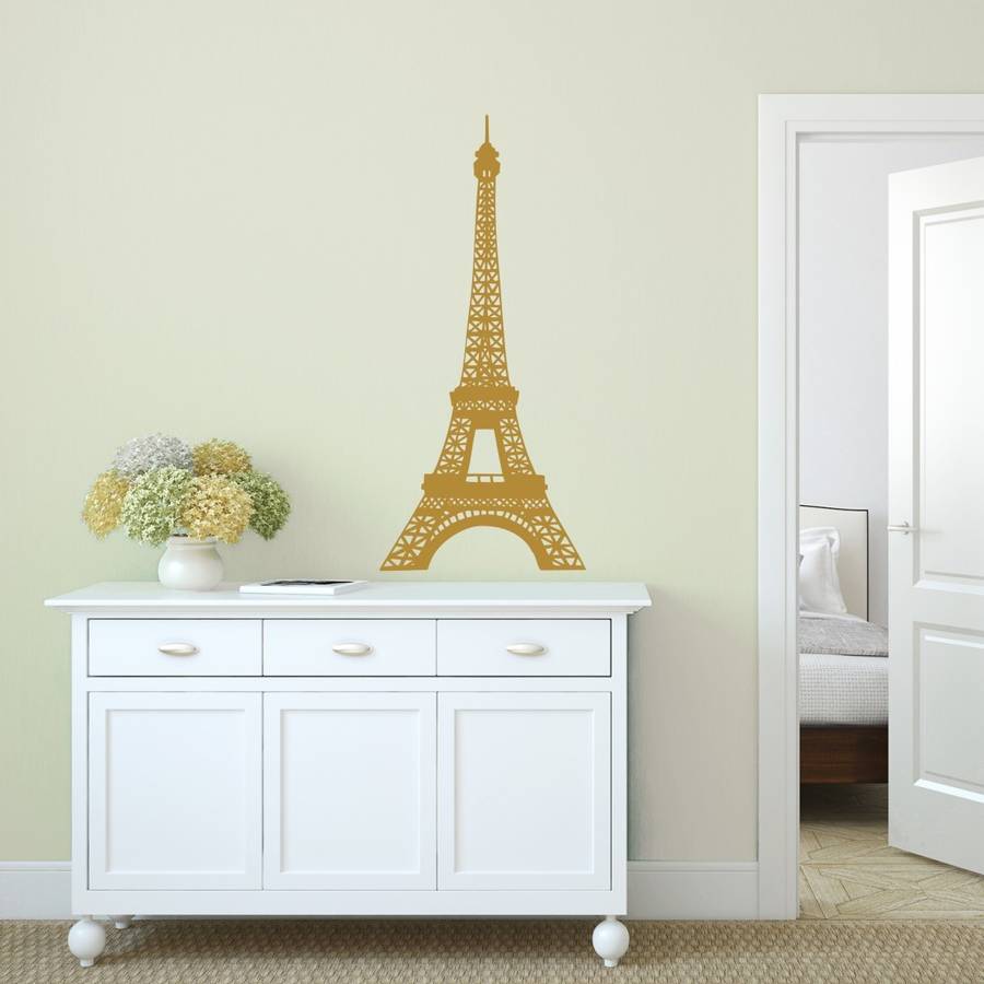 Eiffel tower wall sticker by mirrorin  notonthehighstreet.com