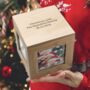 Personalised Oak Photo Cube Keepsake Box, thumbnail 1 of 6