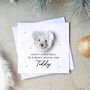 Personalised Crochet Polar Bear Son Christmas Card, thumbnail 1 of 3