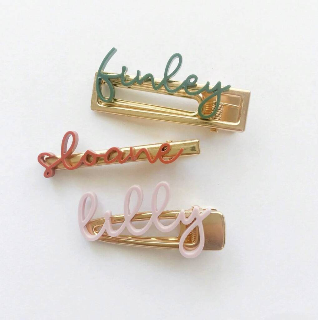Personalised Custom Name Hair Clip, 1 of 4
