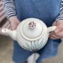 Personalised Hand Painted Dahlia Flower Teapot, thumbnail 4 of 6