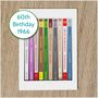 Personalised 60th Birthday Card 1966 Music, thumbnail 7 of 7