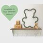 Macrame Sage Wooden Bear, Nursery Wall Decor, Baby Room Gift, thumbnail 1 of 10