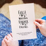 'First My Mother Forever My Friend' Personalised Print, thumbnail 1 of 6