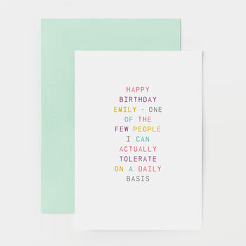 Personalised Bestie Quote Birthday Card, 2 of 2