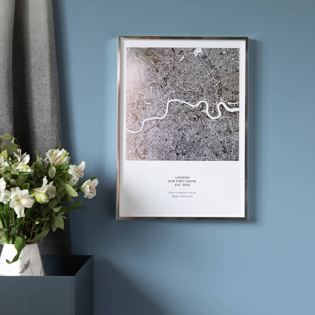 Any LOCATION Travel street poster artwork gift Personalised Custom CITY MAP 