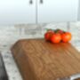 Personalised Solid Oak Chamfered Edge Chopping Board, thumbnail 4 of 8