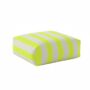 Hand Painted Linen Floor Cushion Cube In Stripe Print, thumbnail 11 of 12