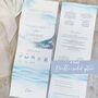 Ocean Road Concertina Wedding Invitations With Integrated RSVP, thumbnail 4 of 7