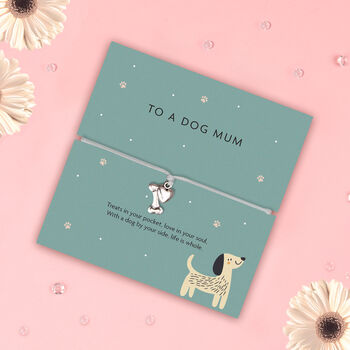 To A Dog Mum Bone Charm Bracelet, 2 of 6
