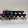 Personalised Family Grandchildren Heart Name Plaque, thumbnail 1 of 7