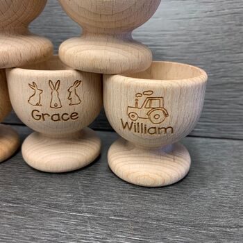 Wooden Egg Cups, 4 of 6
