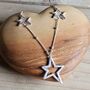 Open Stars Necklace In Silver, thumbnail 1 of 4