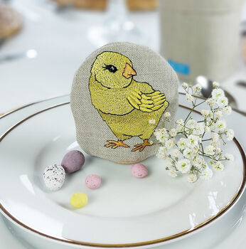Embroidered Little Chick Egg Cosy, 3 of 7