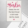 Personalised #Bestie Fridge Magnet, thumbnail 3 of 3