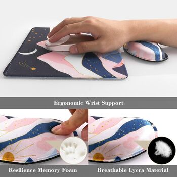 Night Sky Keyboard Wrist Mouse Support Pad Set, 3 of 6