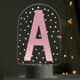 Personalised Pink Initial LED Nightlight, thumbnail 5 of 5