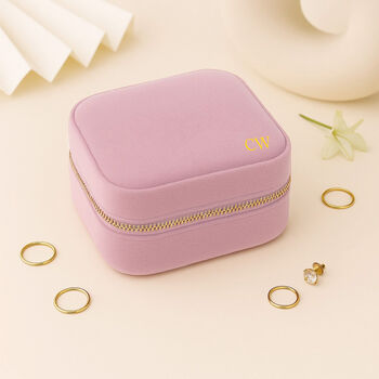 Personalised Velvet Jewellery Organiser, 3 of 12