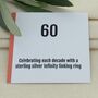 60th Birthday Infinity Ring Hoop Earrings, thumbnail 6 of 8