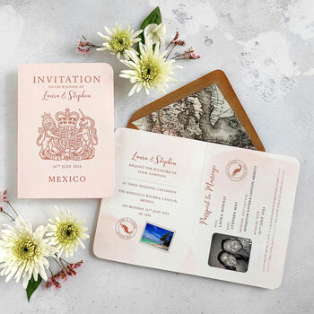 Luxury Passport Wedding Invitation, 2 of 7