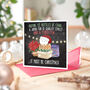 Funny Christmas Shopping Card Must Be Xmas Poinsettia, thumbnail 4 of 4