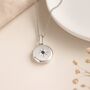 Personalised Sterling Silver September Birthstone Locket – Sapphire, thumbnail 4 of 8