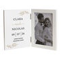 Personalised Anniversary Wooden Hinged 6x4 Photo Frame, thumbnail 4 of 5