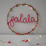 Velvet Bow Light Up Christmas Wreath, thumbnail 3 of 6