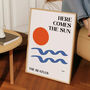 Here Comes The Sun Giclée Retro Art Print, thumbnail 2 of 4