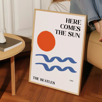 Here Comes The Sun Giclée Retro Art Print, 2 of 4