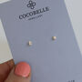 Tiny Silver Star Studs, thumbnail 2 of 4