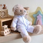 Gentleman Ted In Pyjamas Soft Bear Toy For Baby And Toddler, thumbnail 1 of 12