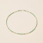 Green Metallic Beaded Necklace, thumbnail 5 of 7