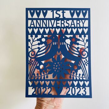 First Anniversary Paper Cut, 3 of 10