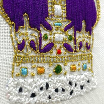 Coronation Crown Embroidery Kit, 11 of 12