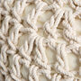 Macrame Pouffe Footstool Easy Crochet Kit, thumbnail 4 of 6