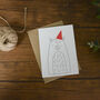 Llama Illustrated Christmas Card, thumbnail 1 of 4