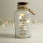 Personalised Message Star LED Glass Jar Light, thumbnail 2 of 6
