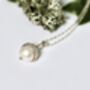 Pearl Acorn Sterling Silver Necklace, thumbnail 2 of 8