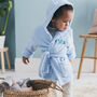 Personalised Soft Baby/Child's Dressing Gown In Blue, thumbnail 1 of 10