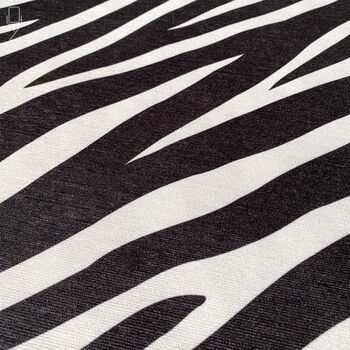 Black And White Zebra Themed Soft Cushion Cover, 2 of 7