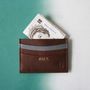 Personalised Mens Luxury Gift Leather Card Sleeve, thumbnail 2 of 7