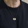 Personalised Men's Initial Disc Necklace, thumbnail 3 of 6