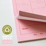 A4 Weekly Planner Pad | Pink And Red, thumbnail 4 of 6