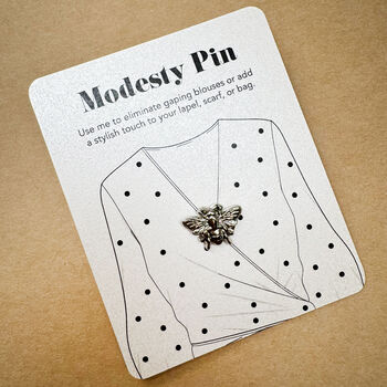 Modesty Bee Pin, Bee Shaped Modesty Pin, Bee Little Brooch, 5 of 6