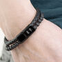 Personalised Men’s Black Rune Duo Bracelet, thumbnail 1 of 12