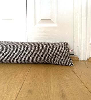 Personalised Brown Draught Excluder Cushion, 3 of 5
