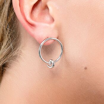 Element Swirl Circle Earrings, 2 of 5