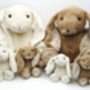 Large Cream Bunny Soft Toy With Personalised Heart, thumbnail 6 of 6