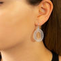 Sterling Silver Dangly Jaipur Drop Earrings, thumbnail 3 of 4